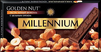 Шоколад (Millenium) 100 г черн. с цел.лесн.орехом
