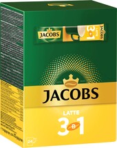 Кава "Jacobs Латте" 3в1 24х13,5 г (10) * жовт.