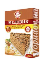 Суміш д/випік "Торт Медовик" (Сто пудів) 500г коро