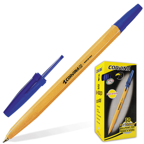 Ручка  Корвина №51 50 шт (1) синяя
