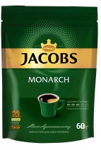 Кава "Jacobs" Monarh розчинна 60г zip (30)