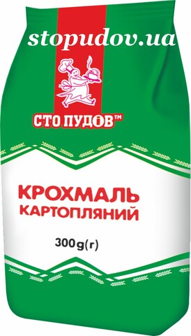 Крахмал карт. фас. "Сто пудов" 300 г (20)