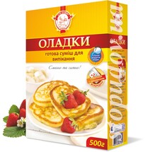 Суміш д/випік "Оладки"  (Сто пудів) 500г короб (8)