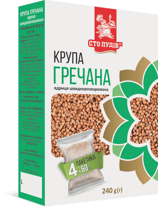 Гречана крупа (Сто ПУДІВ) 4*60г вар пакет (5)